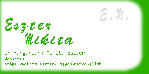 eszter mikita business card